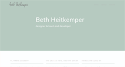 Desktop Screenshot of bethheitkemper.com