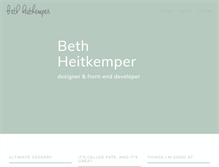 Tablet Screenshot of bethheitkemper.com